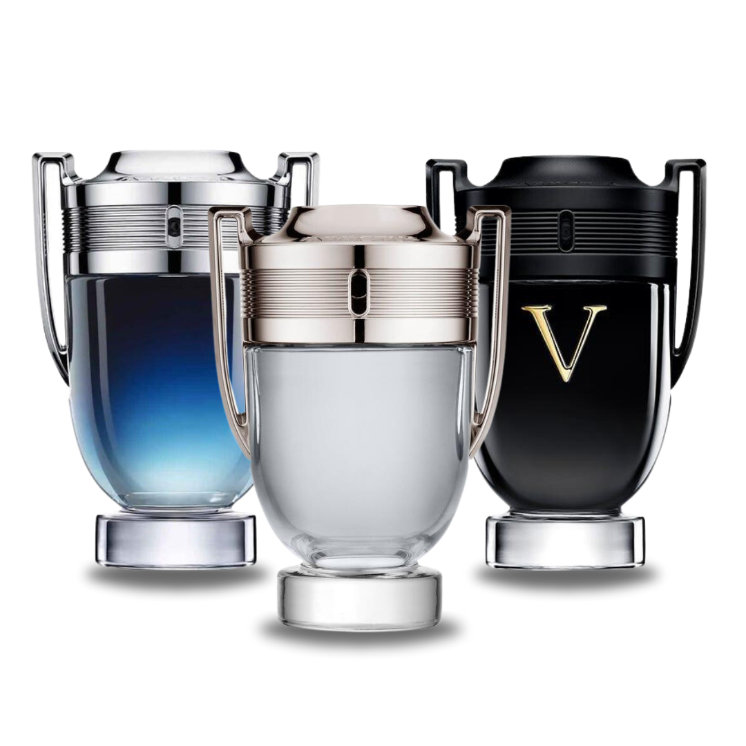 Kombination av 3 dofter - Invictus Legend, Invictus och Invictus Victory Elixir från Paco Rabanne  Invictus Legend